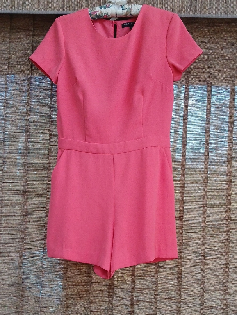 Banana Republic Coral Pink Short Romper